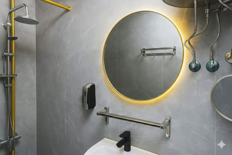 Bathroom, Modern Chalet Steps Away from the Beach, Al-Manasrah