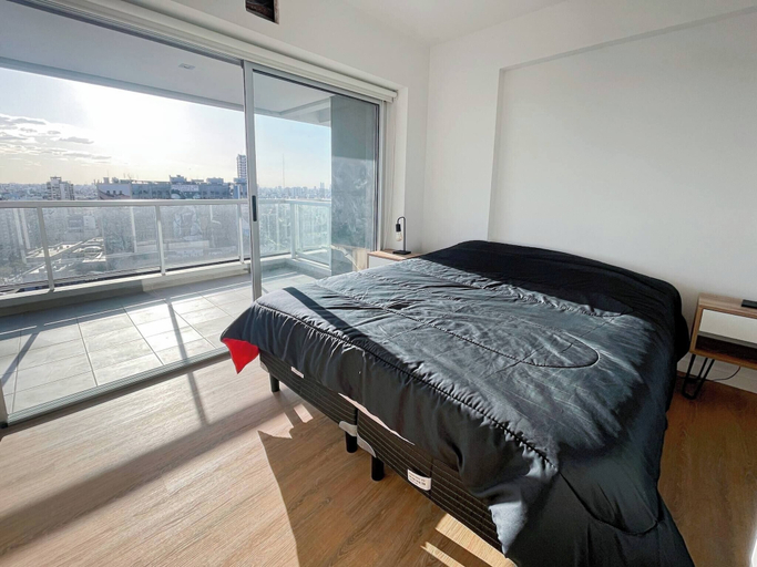 Bedroom 1, One-Bedroom Apartment in Recoleta with Panoramic Views, Distrito Federal