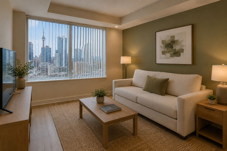 Living area 3, Cedar Grove Central Suites, Toronto
