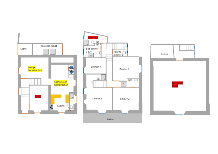 Floor plan, Room-"casa Coerente" Cavergno - Room #3, Vallemaggia