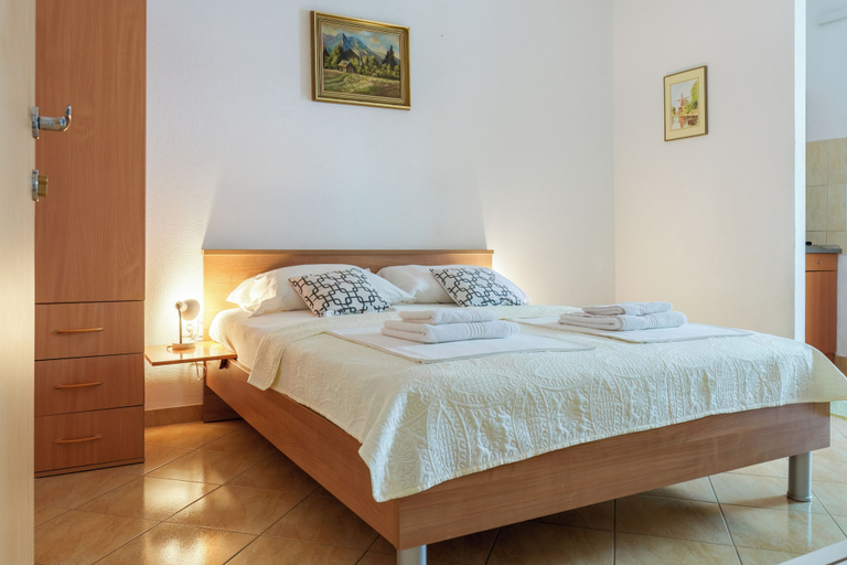 Bedroom 2, Studio for 2 People - Split Region With Sea View - Close to Commodities, Baška Voda