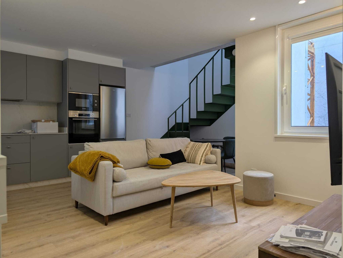 Living area, Paz Apartments By Como En Casa, A Coruña