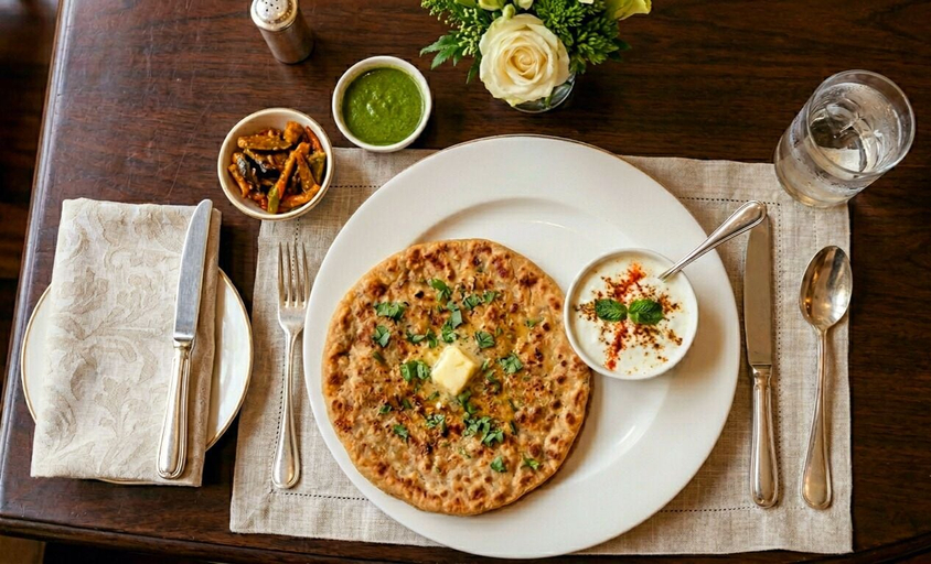 Breakfast meal, THE KING HAWK Nearby GOLDEN TEMPLE, Amritsar