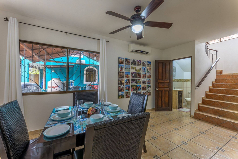 Dining room 3, Sunset Villa, Comfortable House Steps From the Beach, Parrita