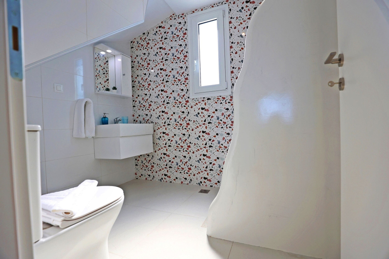 Bathroom 4, Xenos Villa 7 With a Private Pool Near the sea, South Aegean