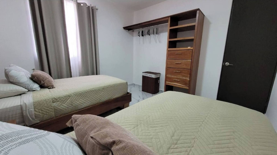 Bedroom 2, Moderno Departamento Vacacional En Playa, Cozumel