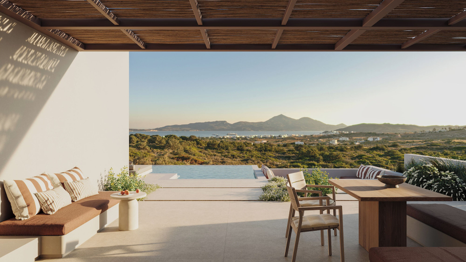 Outdoor dining, ONERO, South Aegean