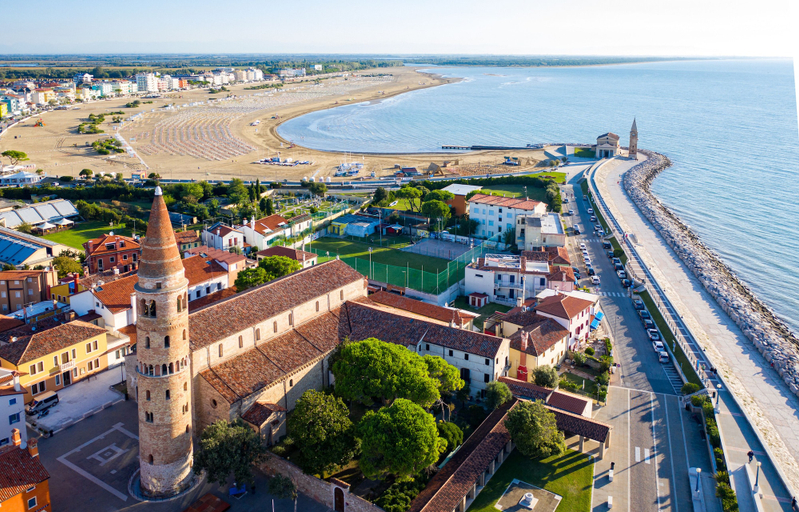 Aerial view, Cozy Studio With Pool in Caorle, Venezia
