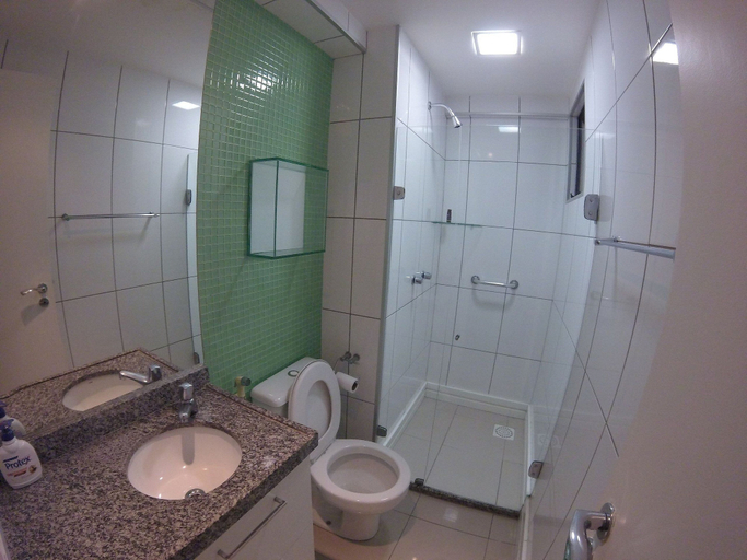 Bathroom 2, Penthouse 200 Meters From the Beachfront Fair, Fortaleza