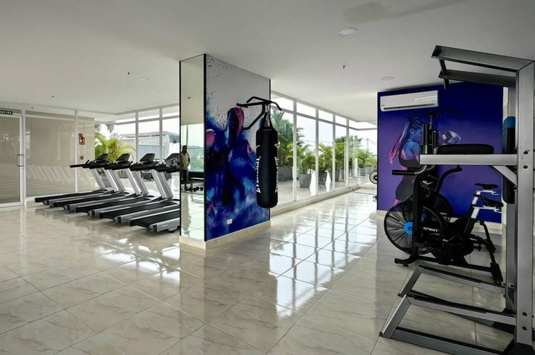 Fitness facility 3, 80m² Luxury Ocean View Apartment PH The Sands, Next to Hilton, Panamá