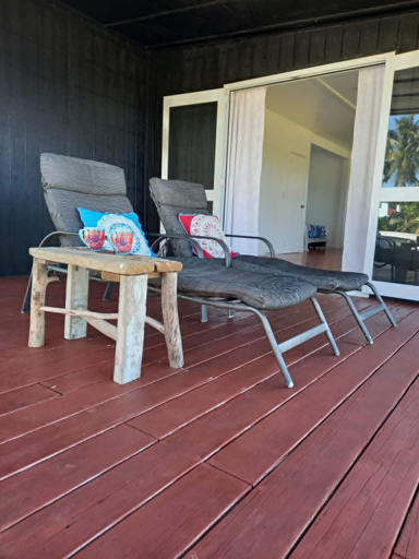 Terrace/patio, Kuki Beach Bach, Rorotonga