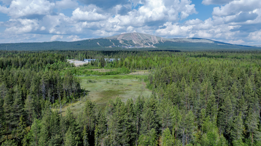 Aerial view 5, Villa Hellitä, Lapland