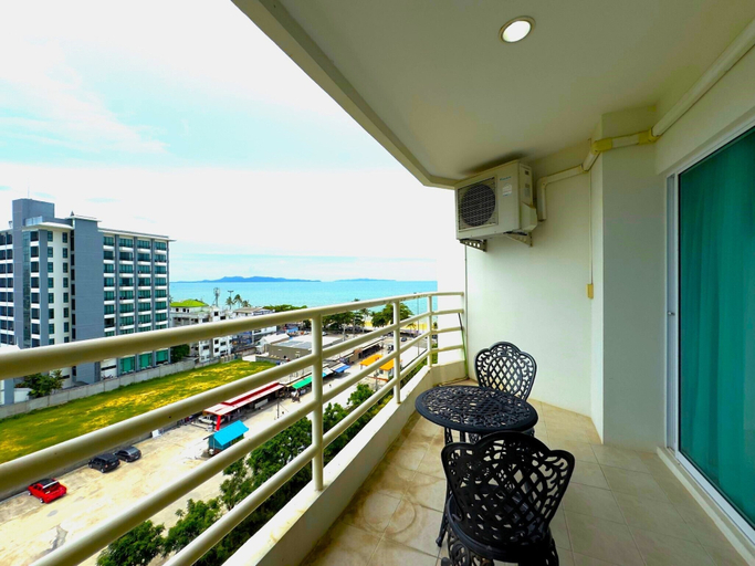 Balcony 3, Sea View Studio - Jomtien Beachfront - View Talay 8, Pattaya