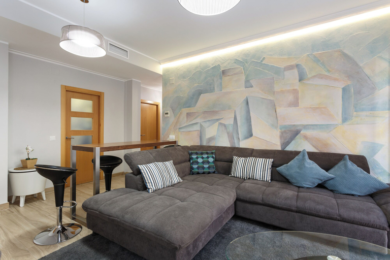 Living area 5, Picasso-style apartment with parking, Málaga