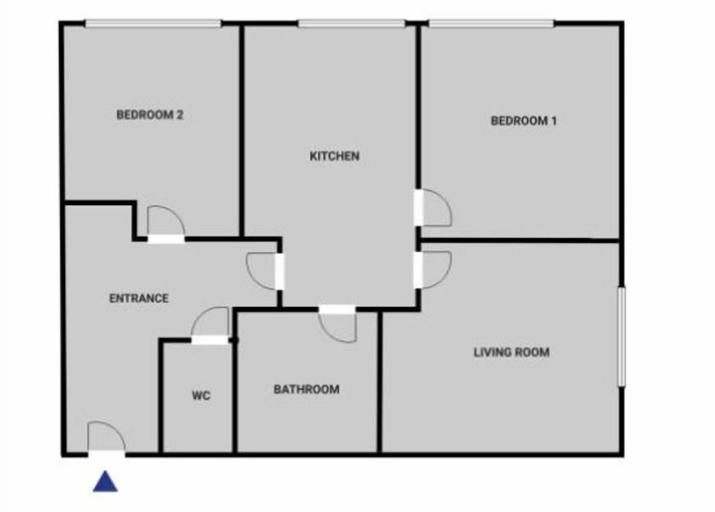 Floor plan, Blueground Holešovice, Family-friendly, nr Park, Praha 7