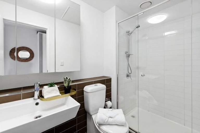 Bathroom, A Lovely CBD Studio Right Next to Southern Cross, Melbourne