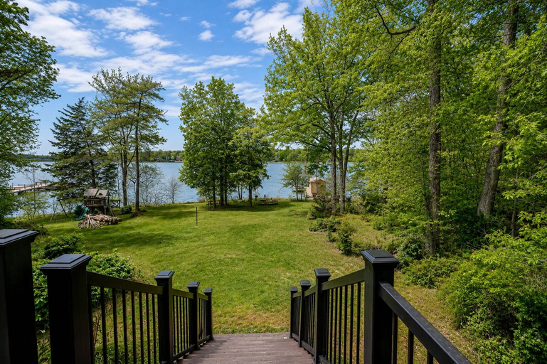 View from room, Enchanting Lakefront Oasis With Fire Pit, Generous Patio, Dock, & Amazing Views, Louisa