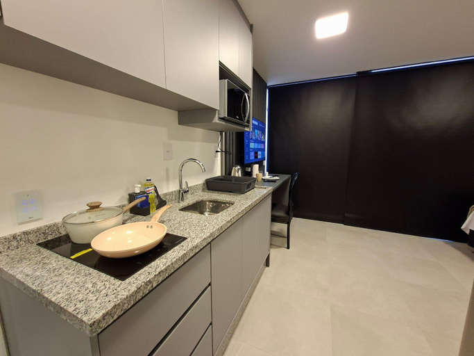 Bathroom 3, Estúdio com piscina e academia no rooftop, São Paulo