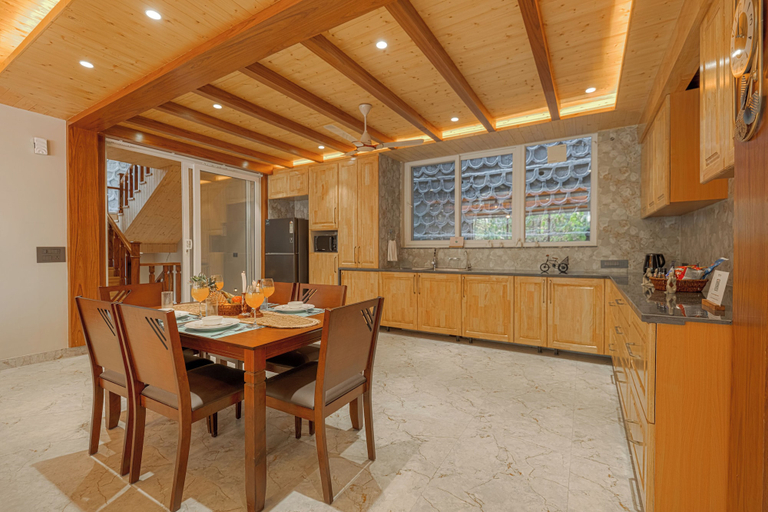 Dining 4, ELIVAAS Bask and Blessings Meadows 3BHK, Solan