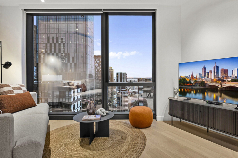 Living room 5, High-rise 2-bed Stay at Queensbridge, Melbourne