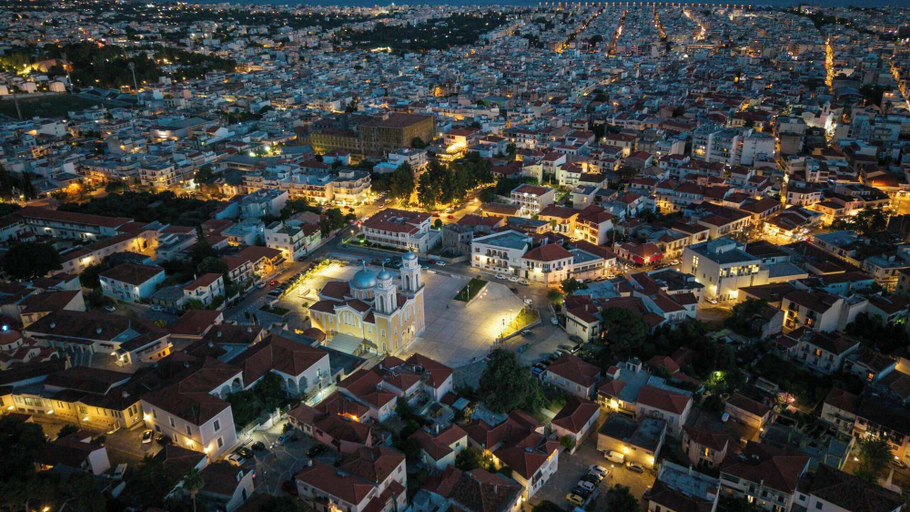 Aerial view 4, Ipapanti Square, Peloponnese