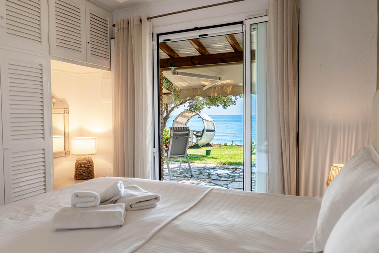 Bedroom 3, Beachfront House 13 ,Glyfada, Ionian Islands