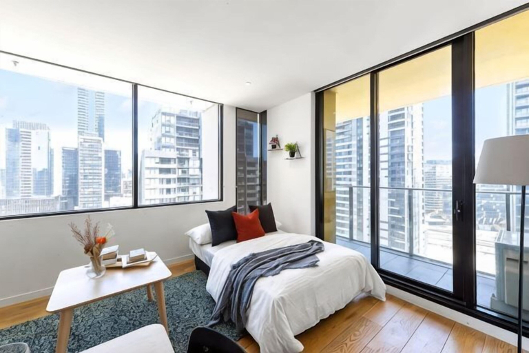 Bedroom 3, A Chic 2BR Apt Across from Southern Cross Station, Melbourne