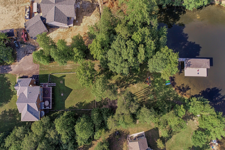 Aerial view, Lakefront Home With Boat Dock, Private Firepit & Game Room - Dog-friendly, Spotsylvania