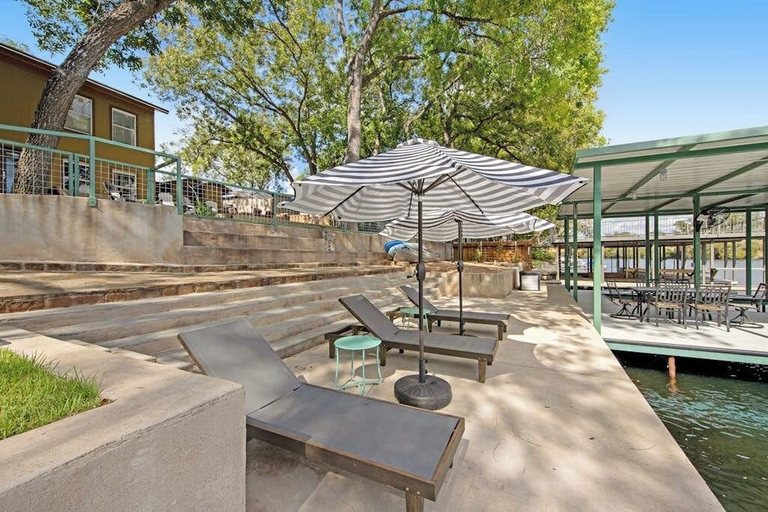 Outdoor dining 3, Two-story Waterfront Retreat With Boat Dock, Two Firepits & Two Kayaks, Burnet