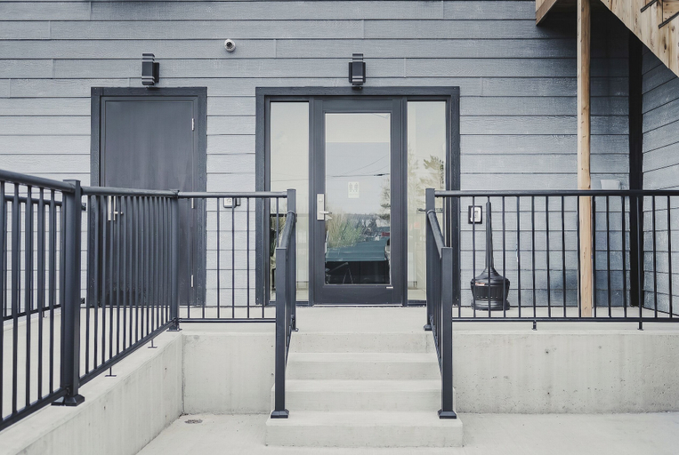 Exterior detail, Falkenberg Business Centre and Suites, Division No. 6