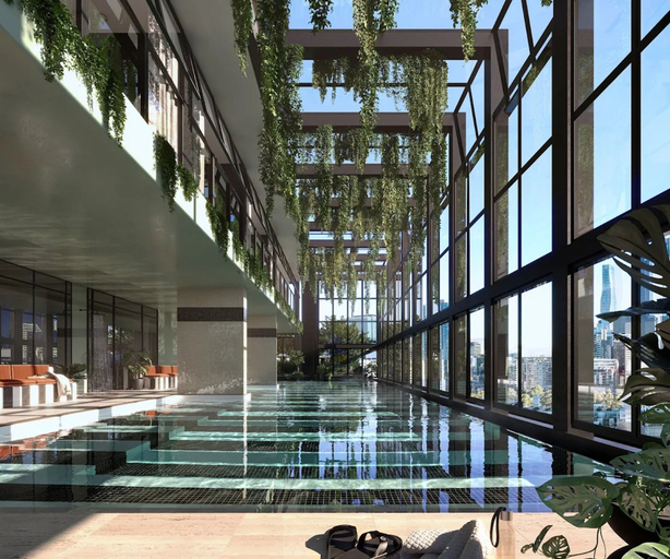 Pool, Southbank 2BR Apt Near Crown Casino Pool & Gym, Melbourne