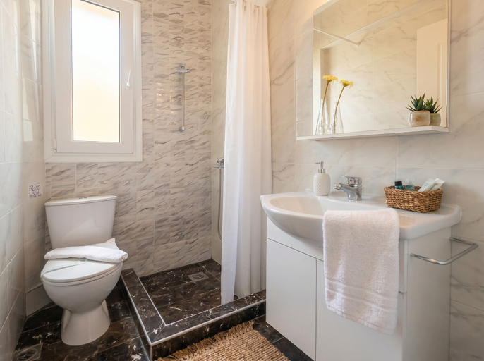 Bathroom 4, Lilu Villa 1 With Private Pool and Seaview, South Aegean
