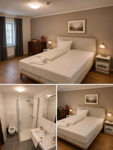 Bedroom 3, Hotel Restaurant El Greco bei der Taffingsmuhle, Saarlouis