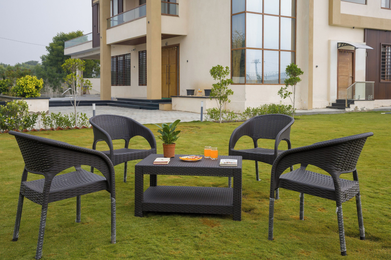 Terrace/patio 4, ELIVAAS Lush Haven 4BHK Villa Pvt Pool, Jaipur