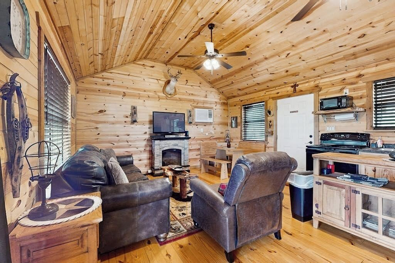 Living area 4, Dog-friendly Gem on 11 Acres With Valley Views, Deck, Gas Grill, Fireplace, Gillespie