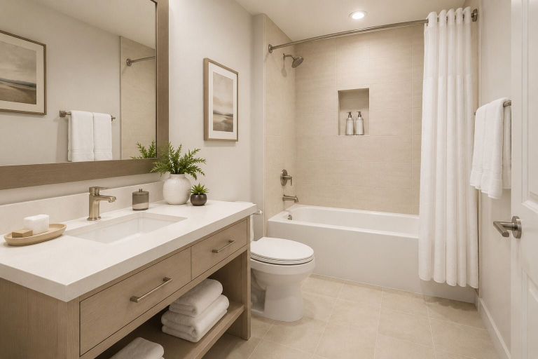 Bathroom, The Elloway Suites, Toronto