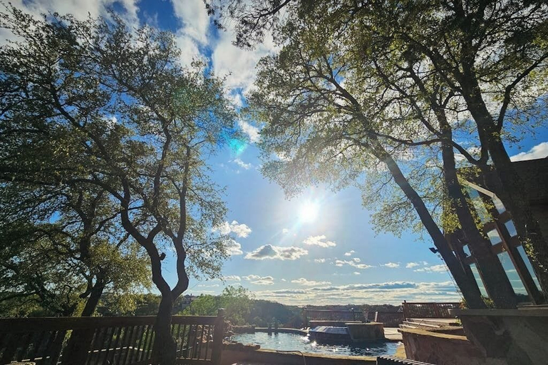 Exterior 3, Waterfront Home With Private Pool, Patio & Amazing Sunset View, Burnet