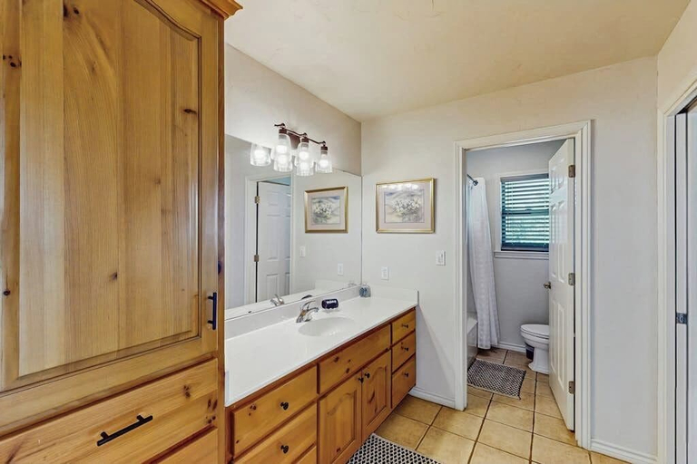 Bathroom 4, Idyllic Home With Firepit, Gazebo, Patio, & Amazing Deck Views - Dog-friendly, Gillespie