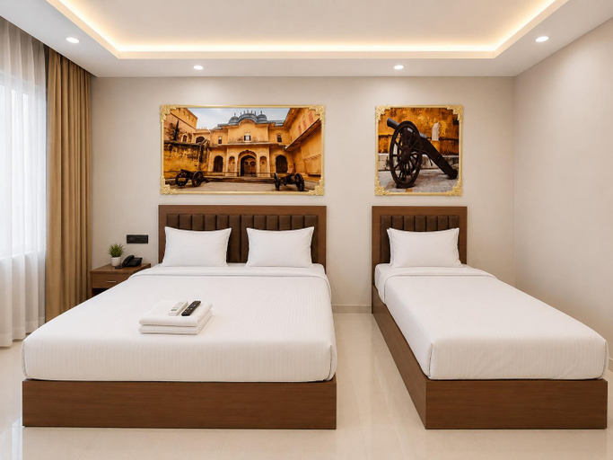 Bedroom 5, Lime tree Hotels & Banquet Jal mahal Jaipur, Jaipur