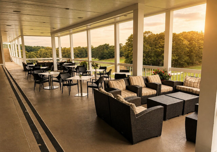 Outdoor dining, The Cape Club Resort, Barnstable