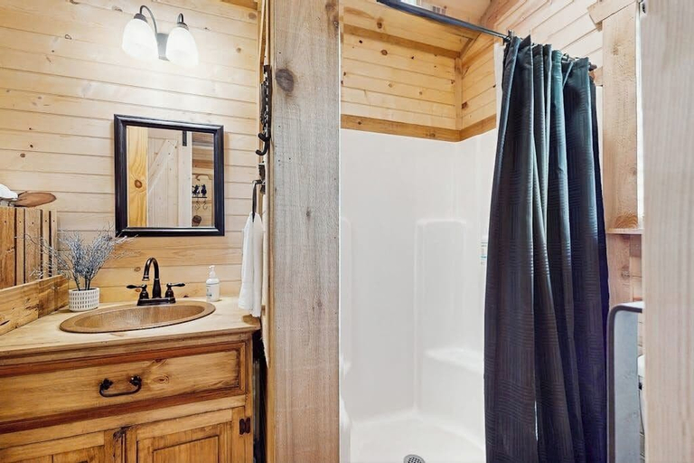 Bathroom 3, Dog-friendly Gem on 11 Acres With Valley Views, Deck, Gas Grill, Fireplace, Gillespie