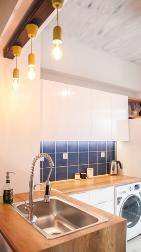 Private kitchen 2, Secret Loft, 2min Walk From The Beach, High Tech, Crete