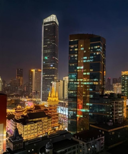Aerial view, Yidu Home City View Jing'an Temple, Shanghai
