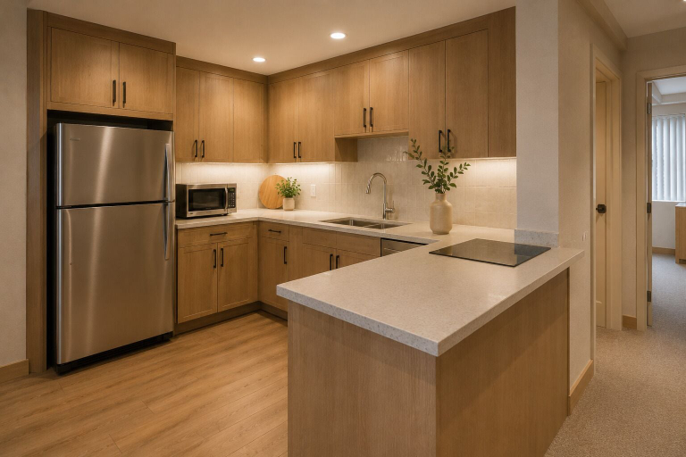 Private kitchen, City Vibe Luxury Stay, Toronto