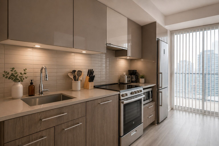 Private kitchen, Avenelle City Hotel, Toronto