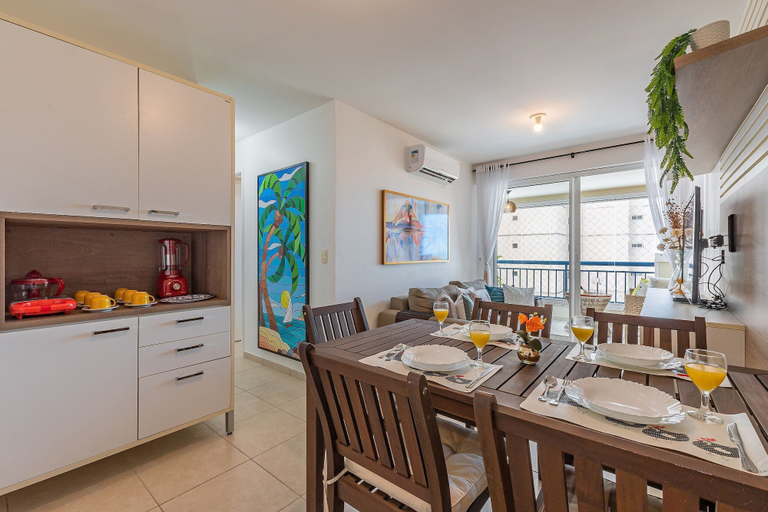 Dining 3, It's on the sea Balance - Unique Experience in Beautiful Designed Flat, Oceanview 2Q, 2WC, Fortaleza