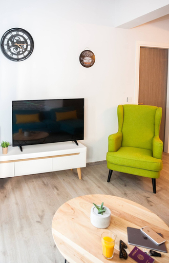 Living area 4, Secret Loft, 2min Walk From The Beach, High Tech, Crete