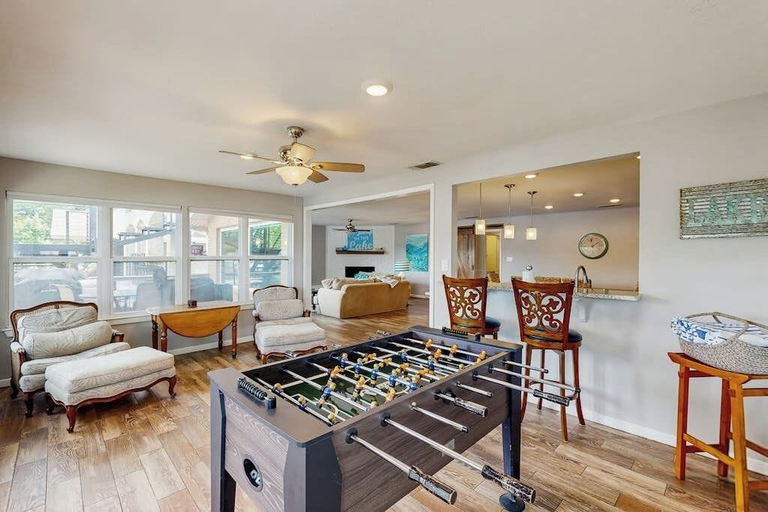 Game room, Dog-friendly Lakefront Home With Private Sundeck, Burnet