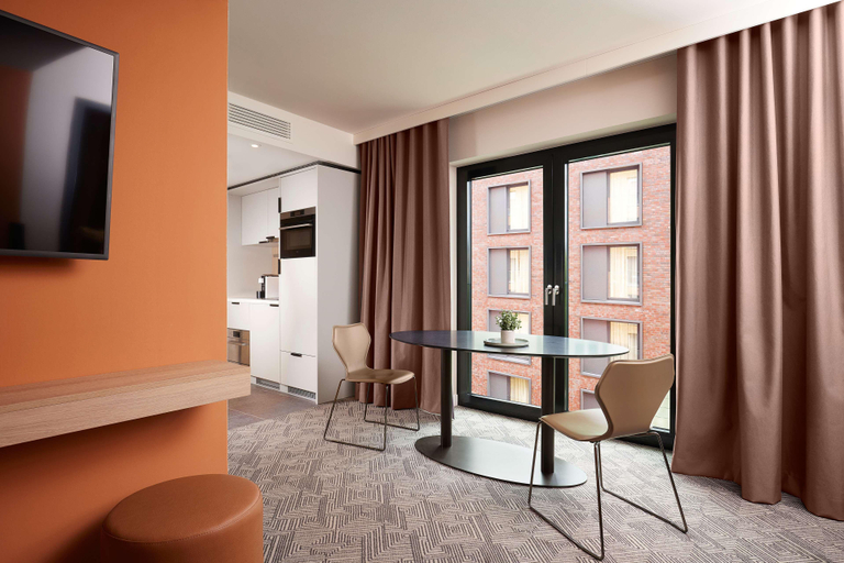 Bedroom 5, Adina Apartment Hotel Dusseldorf, Düsseldorf