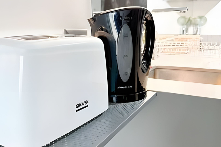Coffee and/or coffee maker, Depto. moderno con aire acondicionado, Santiago